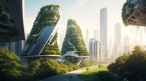 ciudad futurista