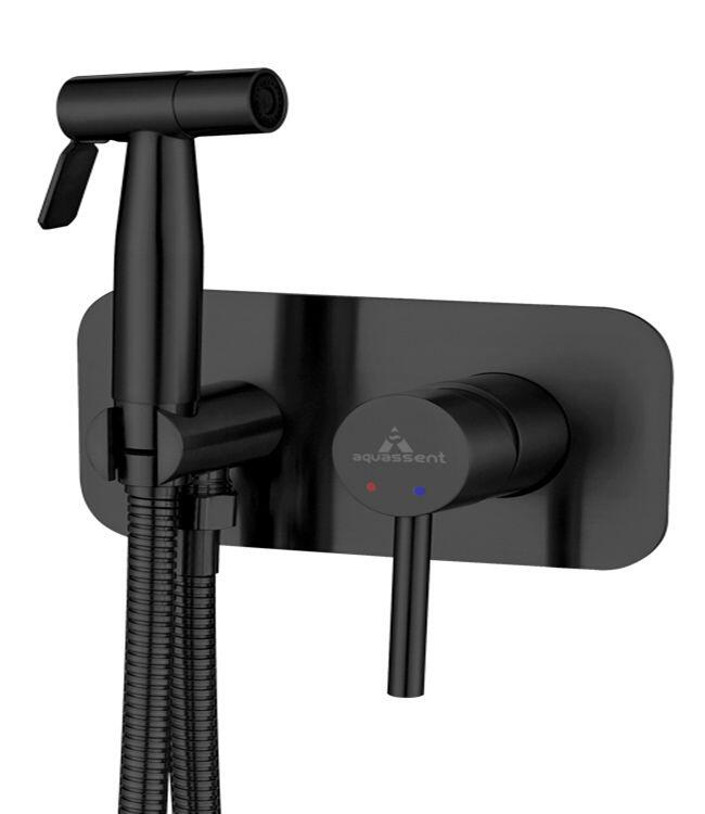 grifo empotrar bidé negro Akron