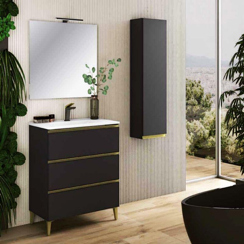 Muebles baño Mueble baño color caoba GLOSS
