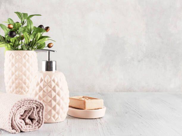 juego accesorios de baño jabonera y vaso